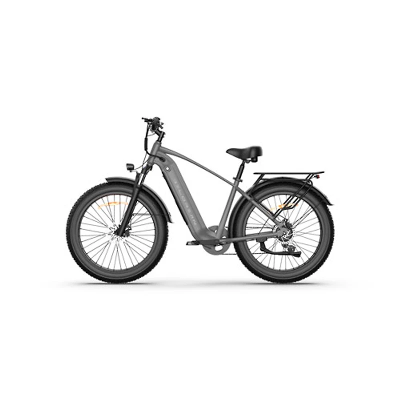 Vélo de ville électrique DM220 de Delorean (moteur 500 W/autonomie 55 km/vitesse maximale 32,2 km/h) - Noir