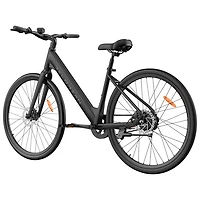Vélo de ville électrique à cadre bas DM770 de Delorean (moteur 350W/autonomie 55 km/vitesse maximale 32 km/h) - Noir