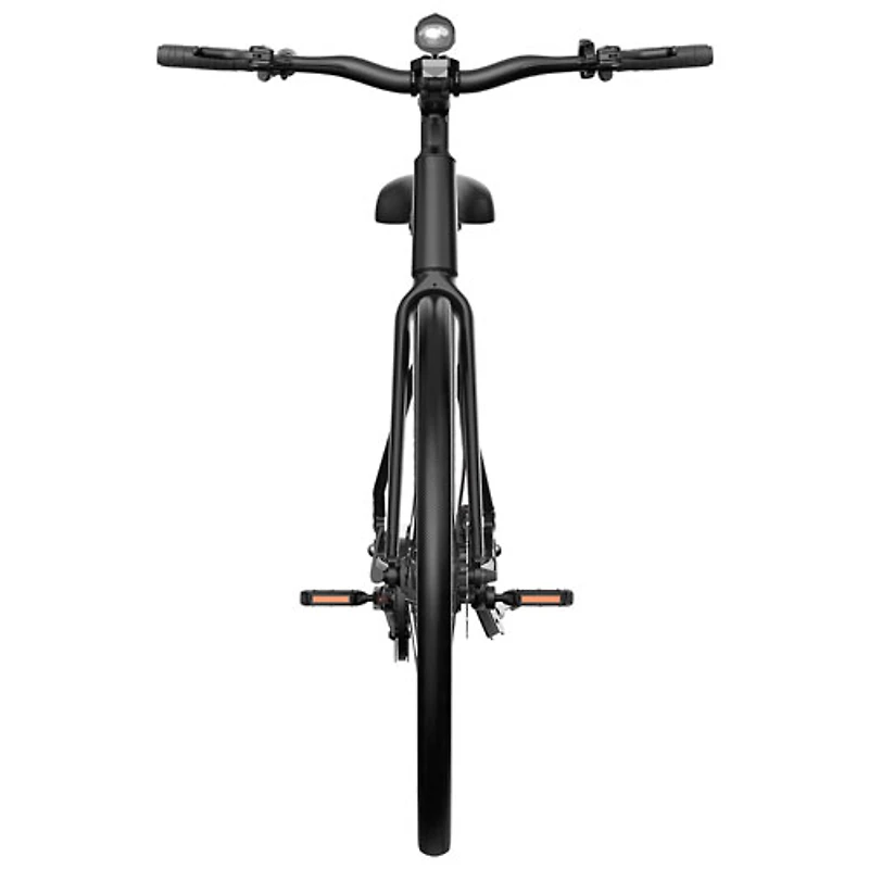Vélo de ville électrique à cadre bas DM770 de Delorean (moteur 350W/autonomie 55 km/vitesse maximale 32 km/h) - Noir