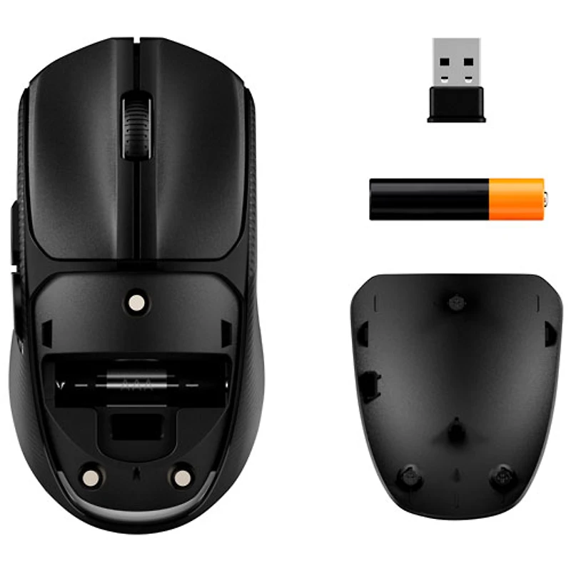 Souris de jeu sans fil de 12 000 ppp Pulsefire Fuse de HyperX - Noir