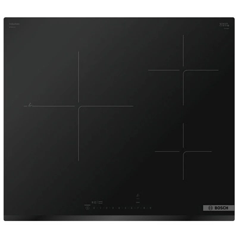 Surface de cuisson à induction de 24 po à 3 éléments de la série 800 de Bosch (NIT8461UC) - Noir