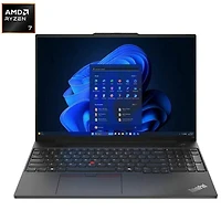 Portable professionnel 16 po ThinkPad E16 2e génération de Lenovo - Noir (Ryzen 7-7735U d'AMD/RAM 16 Go/SSD 512 Go/Windows 11 Professionnel) - Anglais