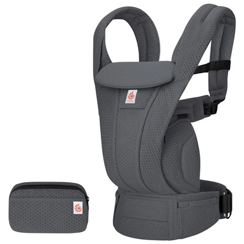 Porte-bébé à quatre positions en filet Omni Deluxe d'Ergobaby - Gris graphite