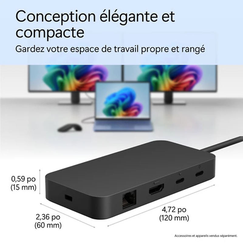 Station d'accueil Surface USB4 de Microsoft
