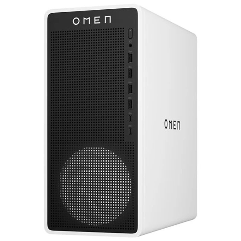 HP OMEN 16L Gaming PC - White Metal (AMD Ryzen 7 8700F/16GB RAM/1TB SSD/RTX 5060 Ti) - Only at Best Buy