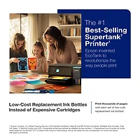 Imprimante à jet encre tout-en-un sans fil avec réservoir Supertank EcoTank ET-2980 d'Epson - Noir