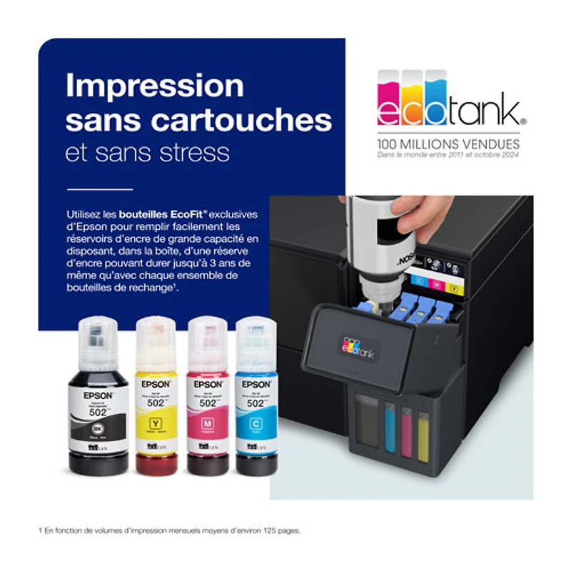 Epson EcoTank ET-2980 Wireless All-In-One Supertank Inkjet Printer - Black