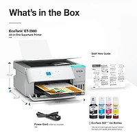 Epson EcoTank ET-2980 Wireless All-In-One Supertank Inkjet Printer - White