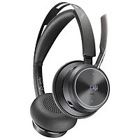 HP Voyager Focus 2 On-Ear Noise Cancelling Bluetooth Headset - Black