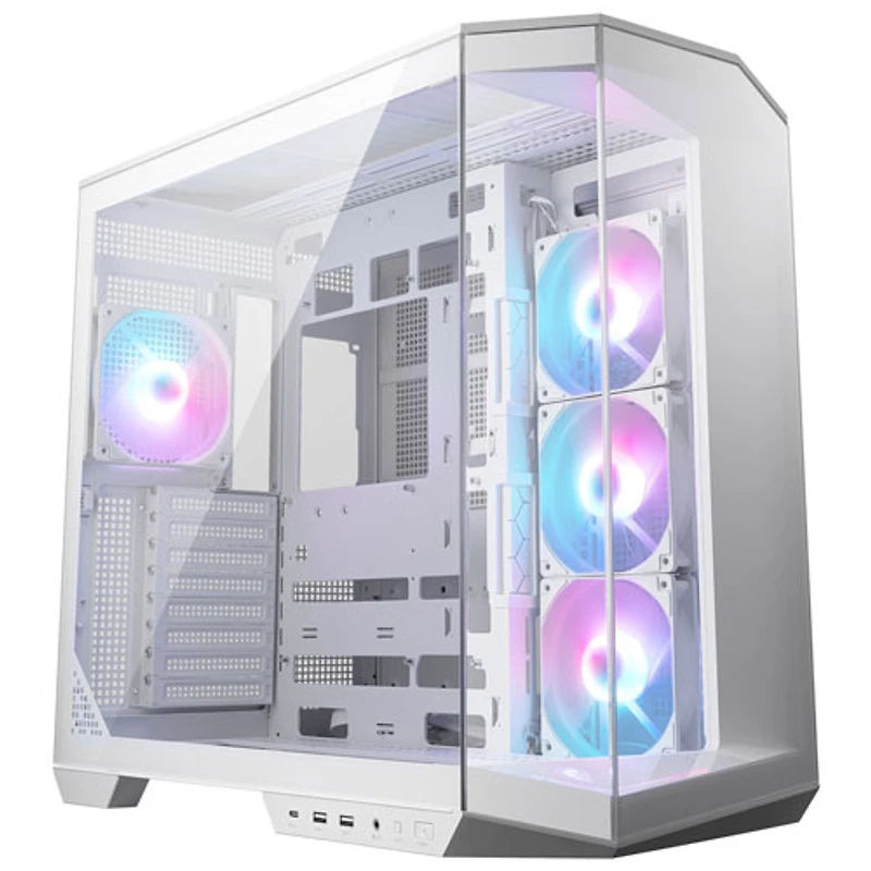 MSI MAG Pano 100R PZ Mid-Tower ATX Computer Case - White