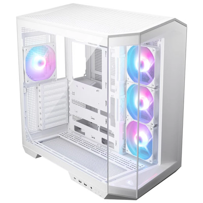 MSI MAG Pano 100R PZ Mid-Tower ATX Computer Case - White