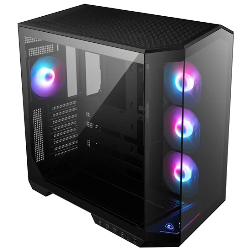 Tour d'ordinateur mi-hauteur ATX MAG Pano 100R PZ de MSI - Noir