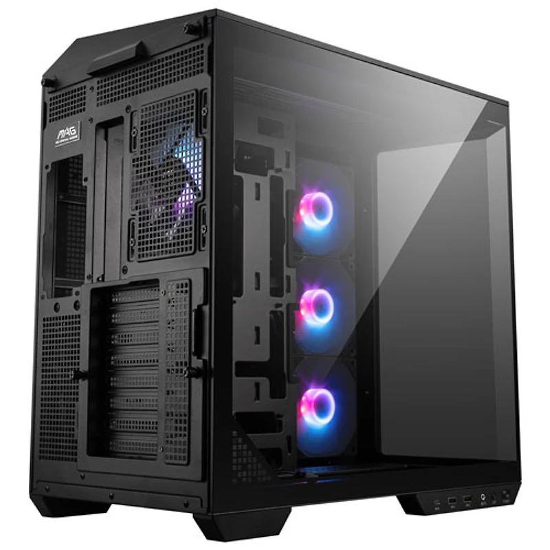 Tour d'ordinateur mi-hauteur ATX MAG Pano 100R PZ de MSI - Noir