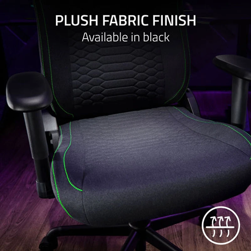 Fauteuil de jeu ergonomique en tissu Iskur V2 X de Razer - Noir