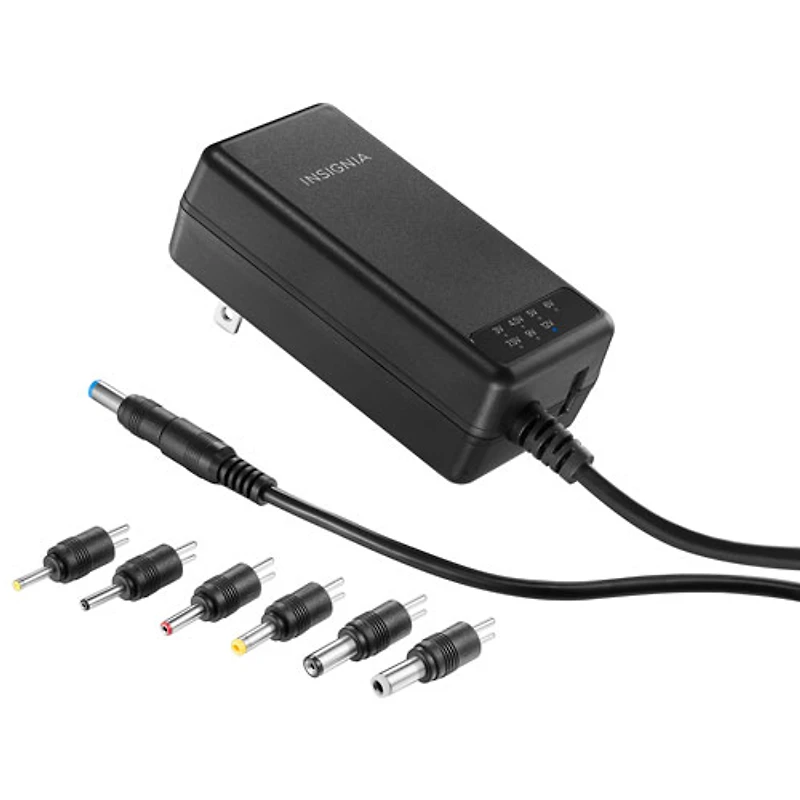 Adaptateur c.a. universel 22,5 W d'Insignia avec 7 embouts et USB-A (NS-UNI22WAC-C)