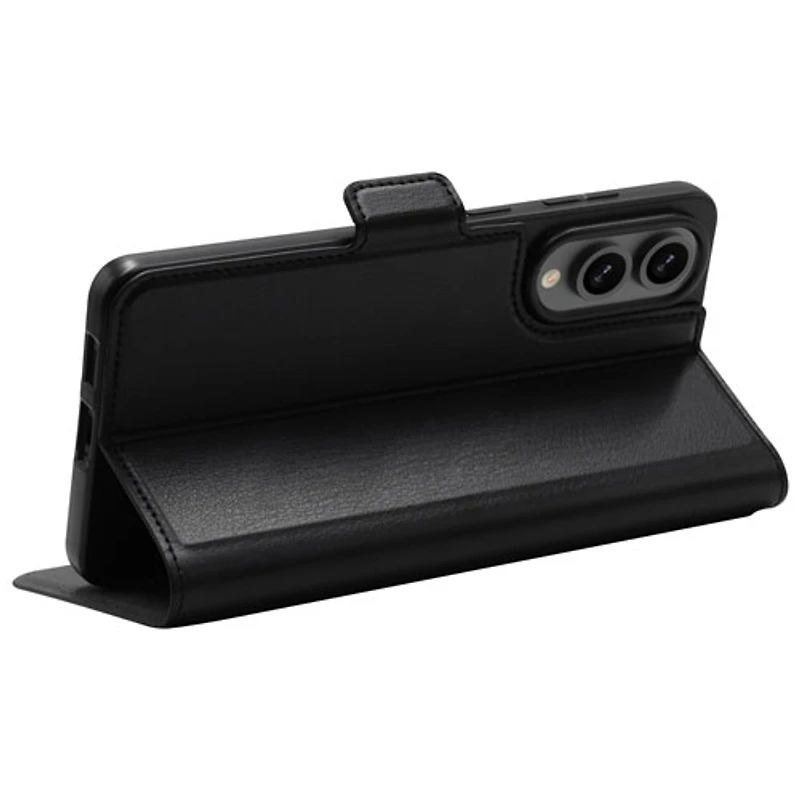 Dbramante1928 Oslo Pro Flip Cover Case for Galaxy S25 Edge - Black