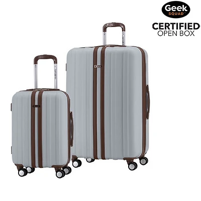 Open Box - Samsonite Spectacular LTD 2-Piece Hard Side Expandable Luggage Set - Silver/Brown