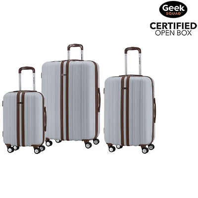 Open Box - Samsonite Spectacular LTD 3-Piece Hard Side Expandable Luggage Set - Silver/Brown