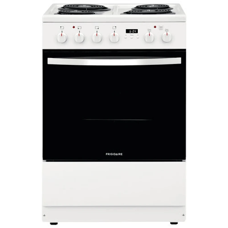 Open Box - Frigidaire 24" 1.9 Cu. Ft. 4-Element Freestanding Electric Range (FCFC241CAW) - White - Scratch & Dent