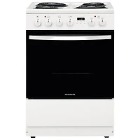 Open Box - Frigidaire 24" 1.9 Cu. Ft. 4-Element Freestanding Electric Range (FCFC241CAW) - White - Scratch & Dent