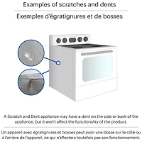 Open Box - Frigidaire 24" 1.9 Cu. Ft. 4-Element Freestanding Electric Range (FCFC241CAW) - White - Scratch & Dent