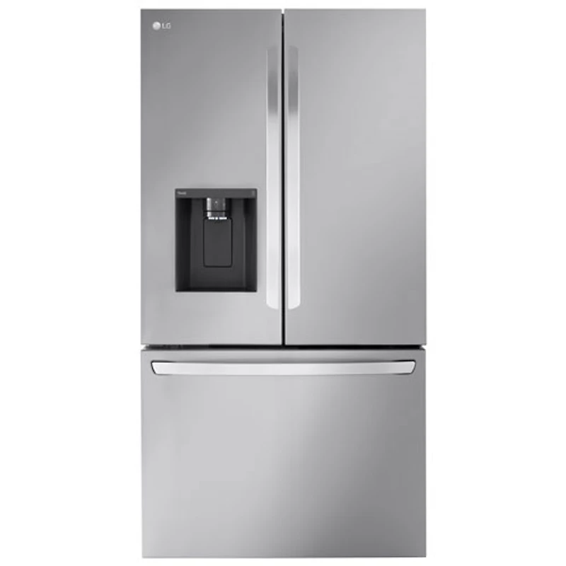 Open Box - LG 36" 31 Cu. Ft. French Door Refrigerator with Ice Dispenser (LRFXS3106S) - Stainless - Scratch & Dent