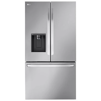 Open Box - LG 36" 31 Cu. Ft. French Door Refrigerator with Ice Dispenser (LRFXS3106S) - Stainless - Scratch & Dent