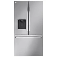 Open Box - LG 36" 31 Cu. Ft. French Door Refrigerator with Ice Dispenser (LRFXS3106S) - Stainless - Scratch & Dent