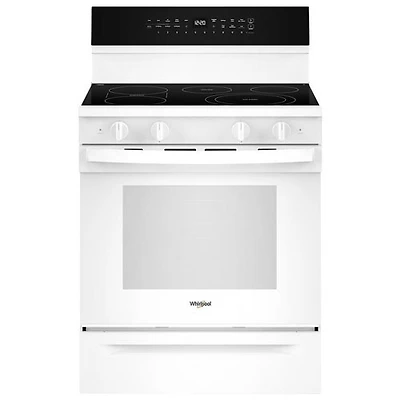 Open Box - Whirlpool 30" 5.3 Cu. Ft. Convection Freestanding Electric Range (YWFES7530RW) - White - Perfect Condition