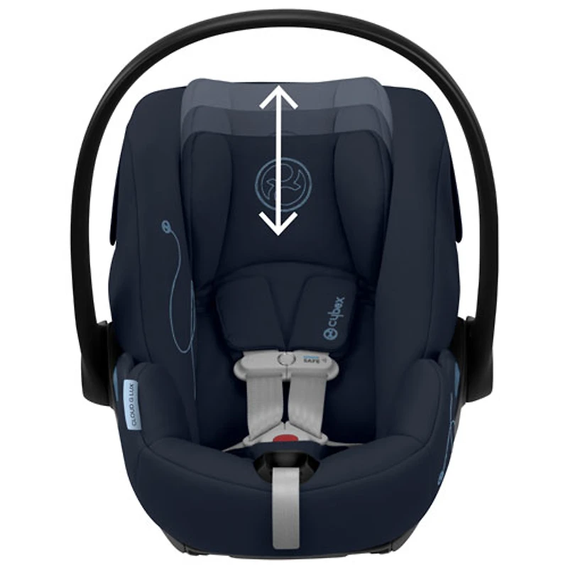 Siège d'auto pour bébé orienté vers l'arrière Cloud G Lux Comfort Extend de Cybex - Bleu océan