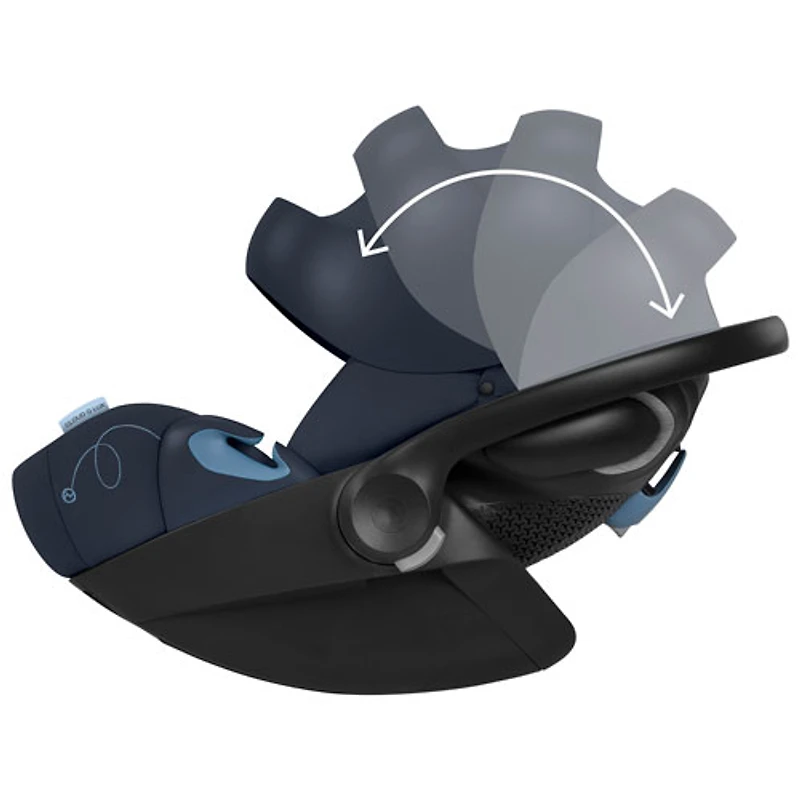 Siège d'auto pour bébé orienté vers l'arrière Cloud G Lux Comfort Extend de Cybex - Bleu océan