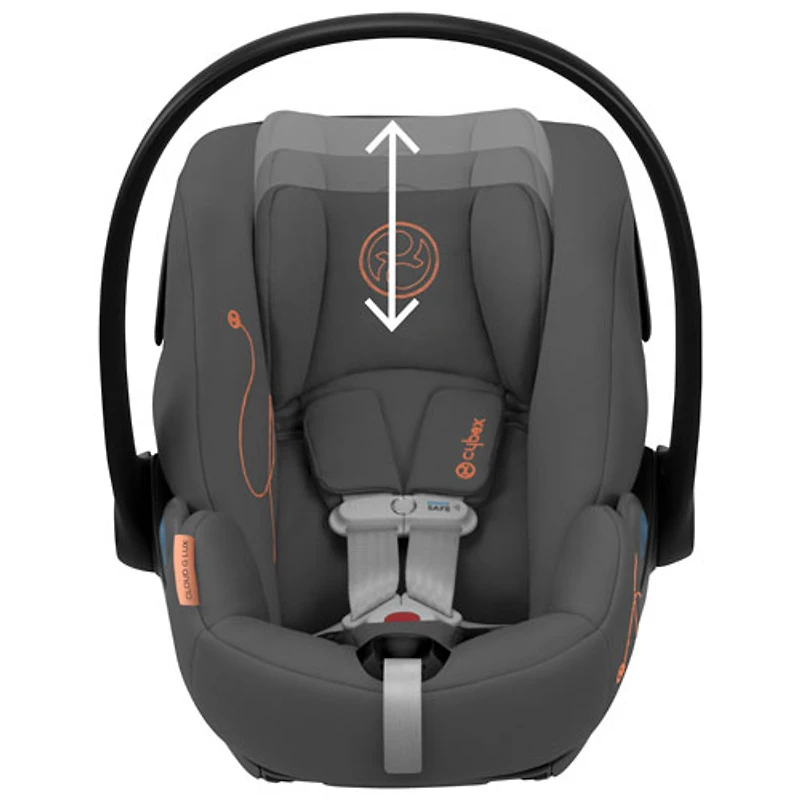Siège d'auto pour bébé orienté vers l'arrière Cloud G Lux Comfort Extend de Cybex - Gris lave