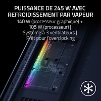 Portable de jeu de 18 po Blade de Razer - Noir (Core Ultra 9 275HX d'Intel/RAM 32 Go/SSD 1 To/RTX 5070 Ti)