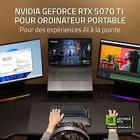 Portable de jeu de 18 po Blade de Razer - Noir (Core Ultra 9 275HX d'Intel/RAM 32 Go/SSD 1 To/RTX 5070 Ti)