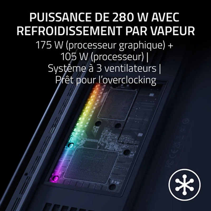 Portable de jeu de 18 po Blade de Razer - Noir (Core Ultra 9 275HX d'Intel/RAM 64 Go/SSD 4 To/RTX 5090)