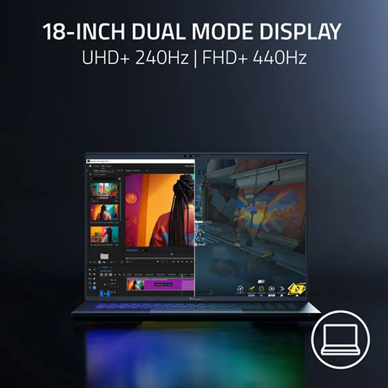 Portable de jeu de 18 po Blade de Razer - Noir (Core Ultra 9 275HX d'Intel/RAM 64 Go/SSD 4 To/RTX 5090)