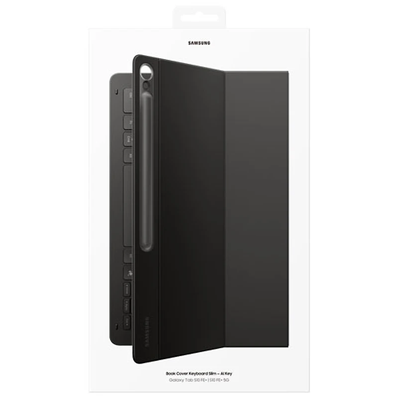 Couverture-clavier mince Book Cover de Samsung avec touche AI pour Galaxy S10 FE+ (Plus) - Noir