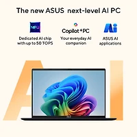 Portable Vivobook de 16 po d'ASUS - Bleu calme (Ryzen AI 7 350 d'AMD/RAM 16 Go/SSD 1 To)