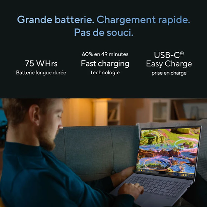 ASUS Vivobook S16 16" AI Laptop - Neutral Black (Intel Core Ultra 7 255H/32GB RAM/1TB SSD)