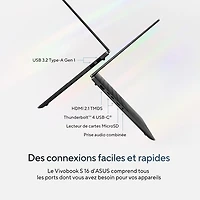 ASUS Vivobook S16 16" AI Laptop - Neutral Black (Intel Core Ultra 7 255H/32GB RAM/1TB SSD)