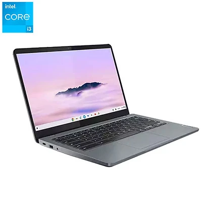 Chromebook Plus Slim 3i de 14 po de Lenovo - Gris tempête (Core i3-N305 d'Intel/RAM 8 Go/SSD 128 Go/ChromeOS)