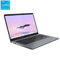 Chromebook Plus Slim 3i de 14 po de Lenovo - Gris tempête (Core i3-N305 d'Intel/RAM 8 Go/SSD 128 Go/ChromeOS)
