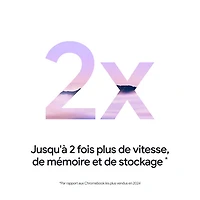 Chromebook Plus de 14 po Slim 3i de Lenovo avec 12 mois de forfait Google AI Pro - (Core i3-N305 d'Intel/RAM 8 Go/SSD 128 Go)