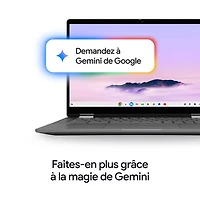 Chromebook Plus de 14 po Slim 3i de Lenovo avec 12 mois de forfait Google AI Pro - (Core i3-N305 d'Intel/RAM 8 Go/SSD 128 Go)