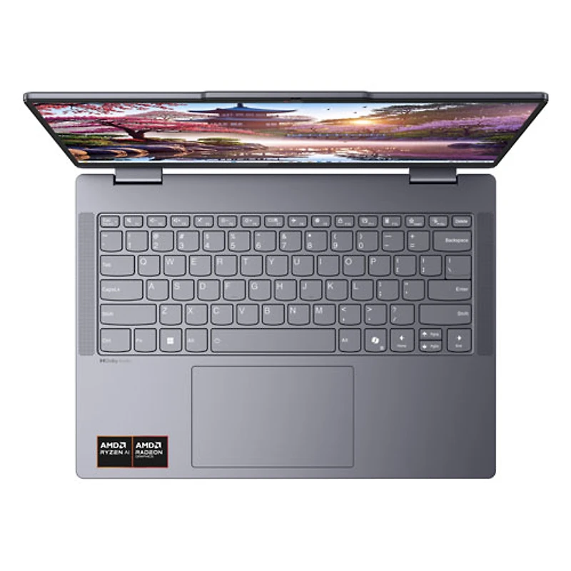 Portable 2-en-1 à écran tactile IdeaPad 5 de 14 po de Lenovo - Gris luna (Ryzen AI 5 d'AMD/RAM 16 Go/SSD 512 Go)