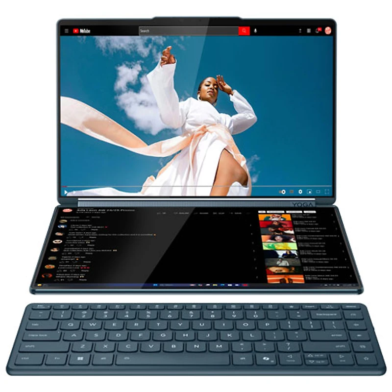 Lenovo Yogabook 9i 14" Touchscreen 2-in-1 Laptop - Tidal Teal (Intel Core Ultra 7 255H/16GB RAM/1TB SSD)