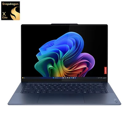 Portable à écran tactile de 14,5 po Yoga Slim 7x Copilot+ PC de Lenovo - Bleu cosmique (Snapdragon X Elite de Qualcomm/RAM 16 Go/SSD 1 To)