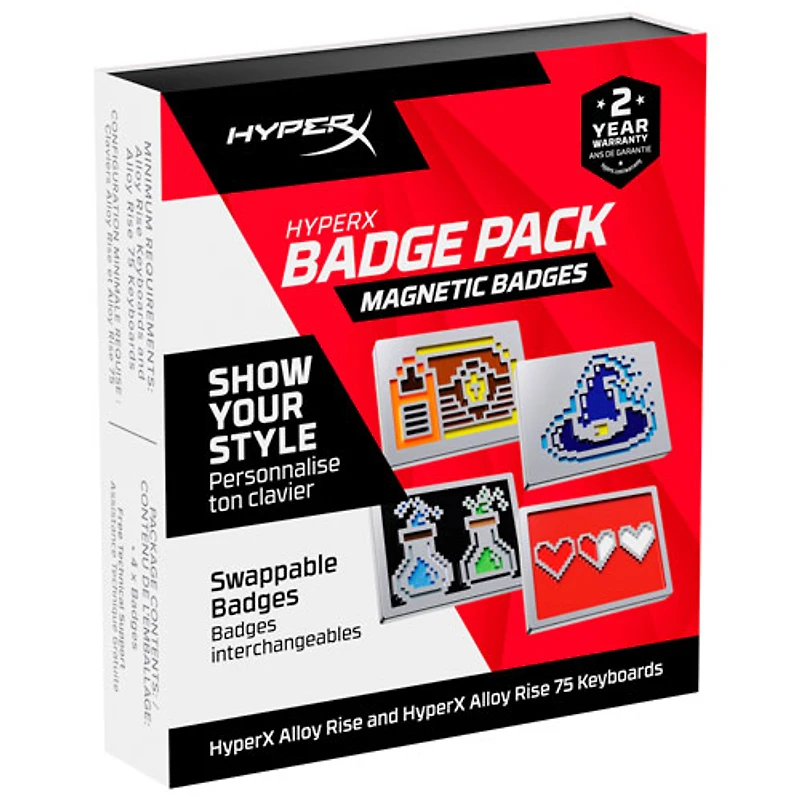 HyperX Magnetic Badges for Alloy Rise Keyboards