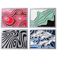 HyperX Magnetic Badges for Alloy Rise Keyboards - Abstract