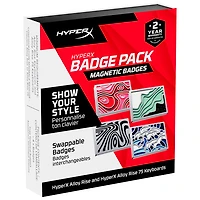 HyperX Magnetic Badges for Alloy Rise Keyboards - Abstract